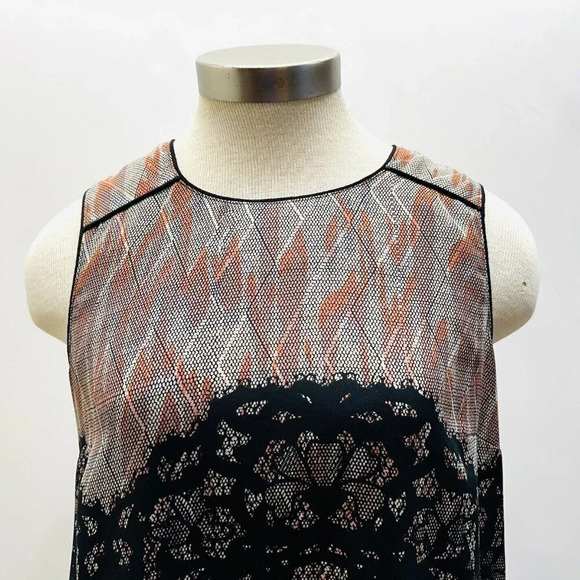 DANIEL RAINN Women Sleeveless Pullover Round Neck Semi Sheer Shirt Size Small - Picture 2 of 14